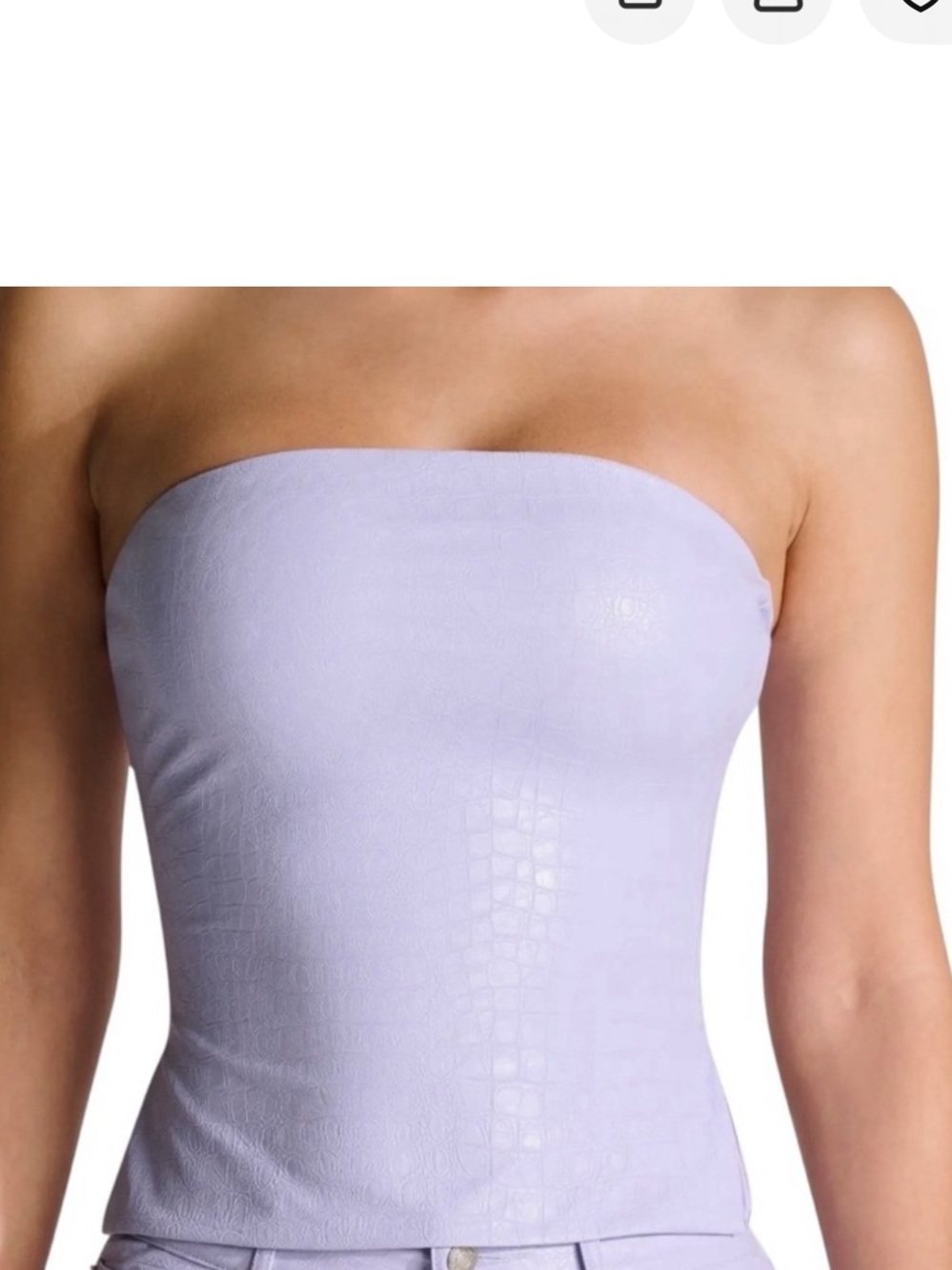 NAKED WARDROBE-Lavender Faux Croc Set